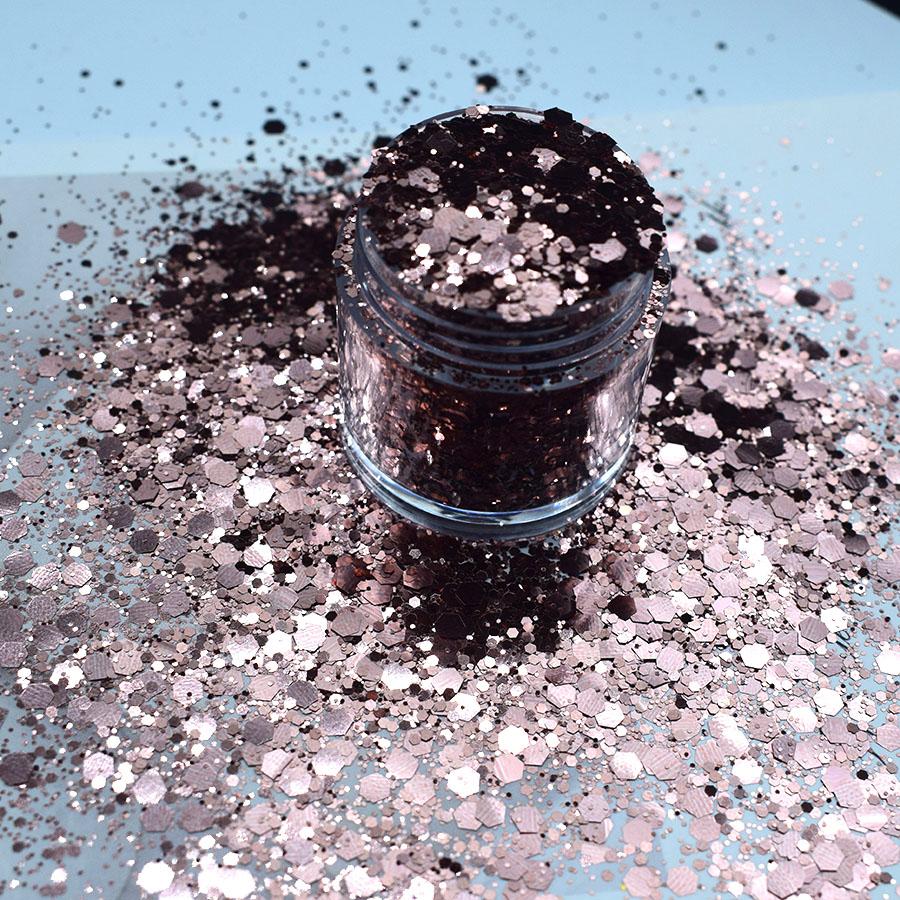 Party Holiday Supplies Holographic Glitters Yellow Pink Red Chunky Glitter Bulk for Face Paint Body Nail Arts Tumblers DIY Craft