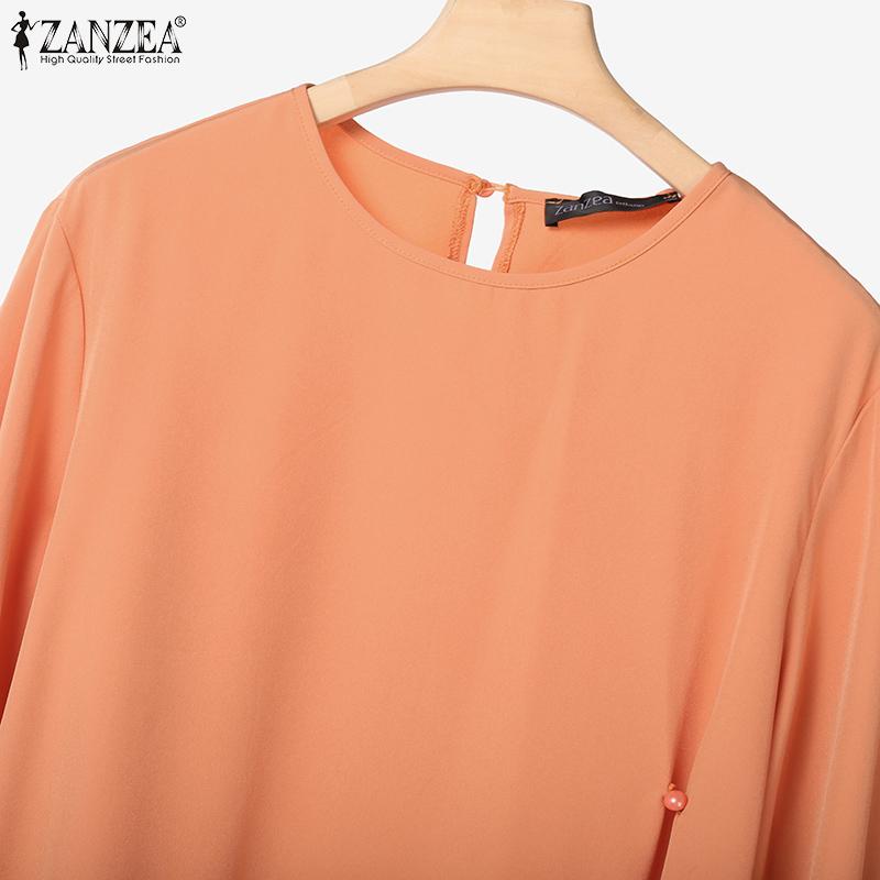 ZANZEA Women Long Sleeve Blouse and Long Skirts Casual Two Piece Suit Sets