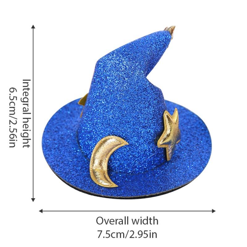 Заколки для волос в форме шляпы ведьмы на Хэллоуин Креативная шпилька для волос — фото 6