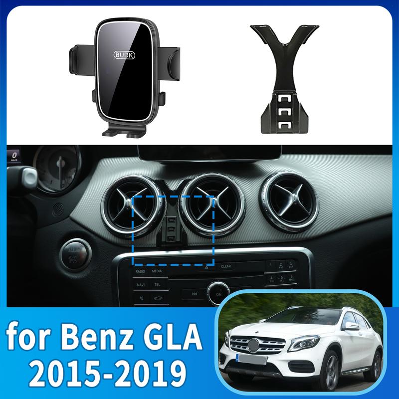 Car Mobile Phone Holder Accessories for Mercedes Benz GLA X156 CLA 2015~ GPS Bracket Navigation Stand Auto