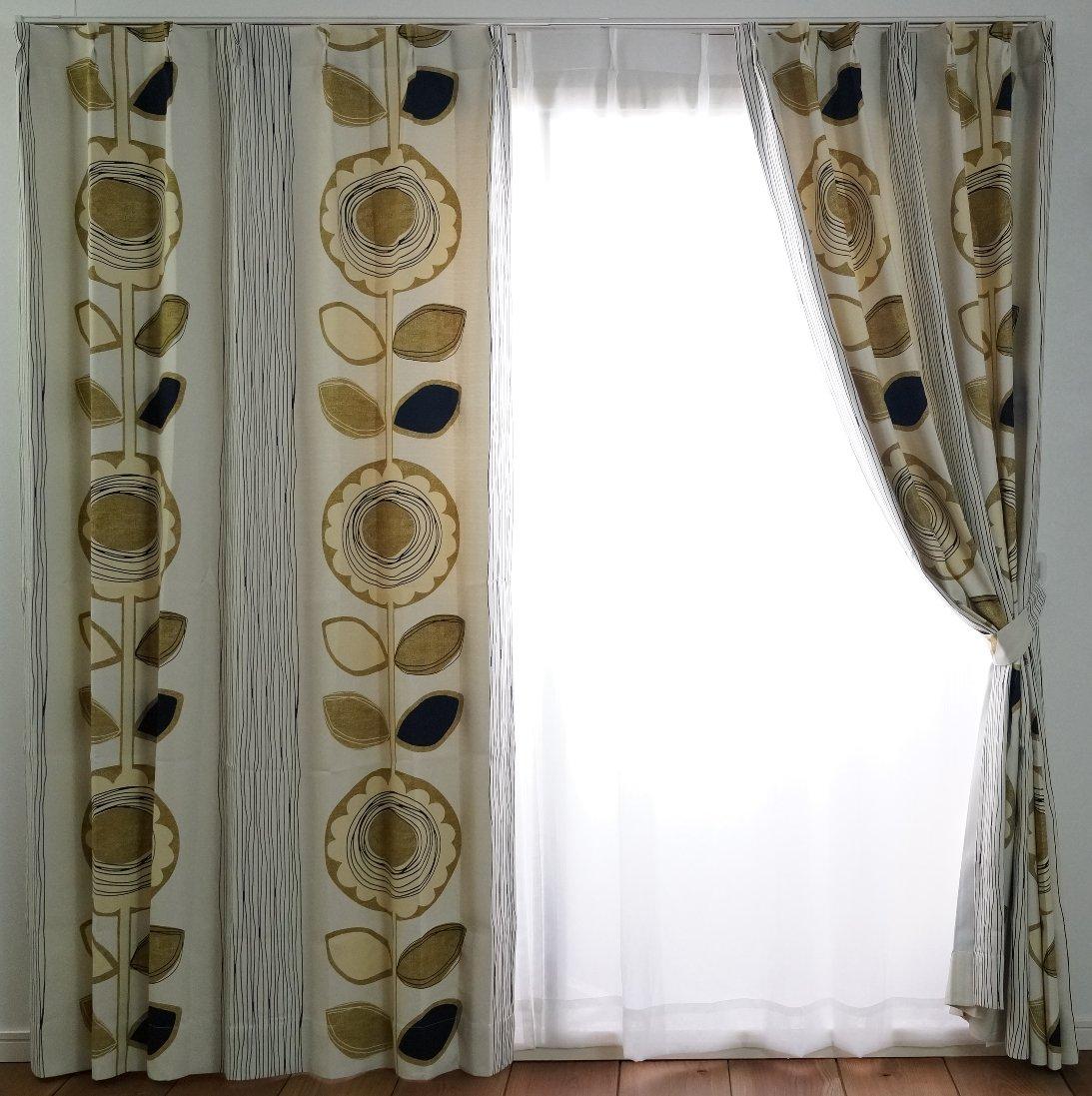 

Suminoe Sunflower Blackout 100 x 178 1 V1210 Curtains, cm, Ivory, Panel, слоновая кость