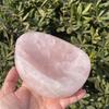 Ciotola in pietra di quarzo rosa naturale da 1,53 kg posacenere in cristallo di quarzo per decorazione domestica regalo