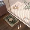 Luxury Vintage Bathroom Bath Mat Super Absorbent Shower Floor Foot Mats Non Slip Quick Dry Room Rugs Toilet Carpet Washable