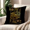Luxury Black Golden Play Card cushion cover Decoration Room Shop Car Home Office Coffee Pillow Sofa Printing Nordic Simplicity