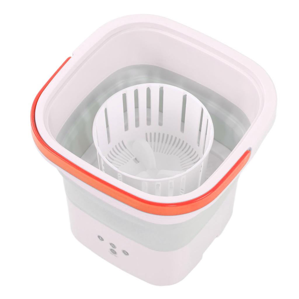Mini Washing Machine Foldable Small Washing Machine Wash and Dry with Drain Basket for Kids Clothes Underwear Apartment