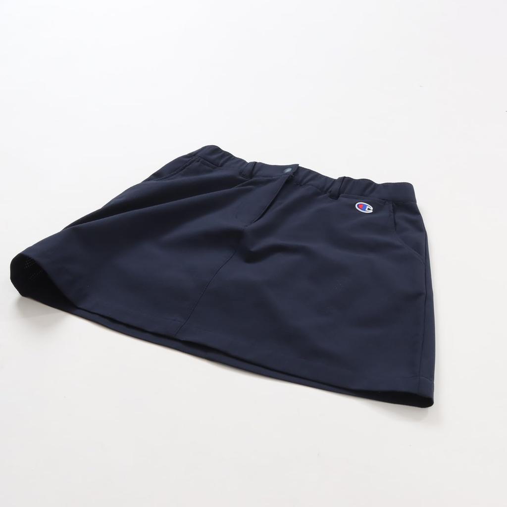 Shorts Stretch Script Logo Shorts Golf Navy [Champion] Women's CW-ZG208