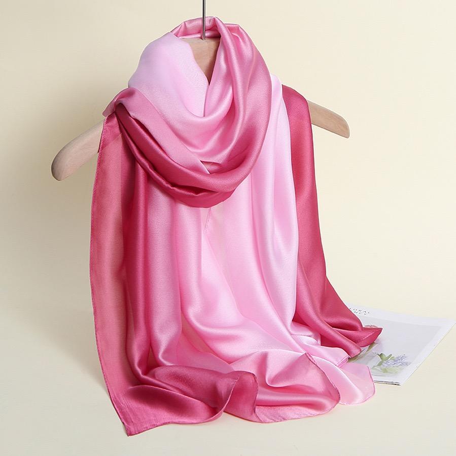 Woman Rainbow Color Breathable Scarves for Mother Summer Travel Neck Cool Skin-friendly Scarves Hot Weather Supplies