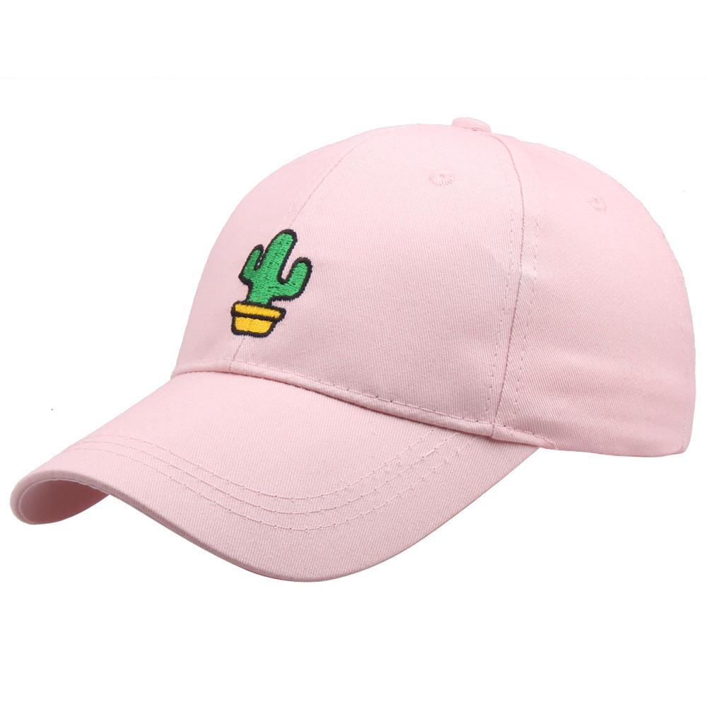 Plant Potted Cactus Embroidered Baseball Cap Men Women Outdoor Casual Travel Hat