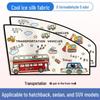 Magnetic Car Window Sun Shade: Children's Heat Insulation, Privacy, Baby Blackout, Retractable Curtain