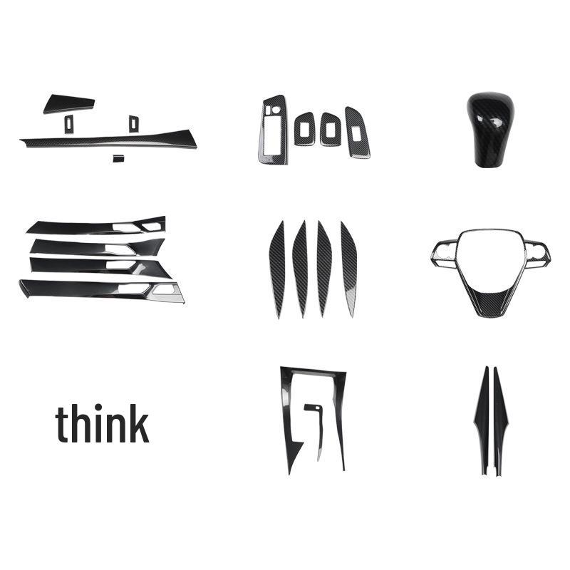 19-22 Avalon Peach Wood Carbon Fiber Center Console Trim for Scratch Protection