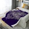 Floral Pattern Blanket Microfiber Flannel Cover Blanket Bedroom Living Room Sofa Soft And Comfortable Home Decoration