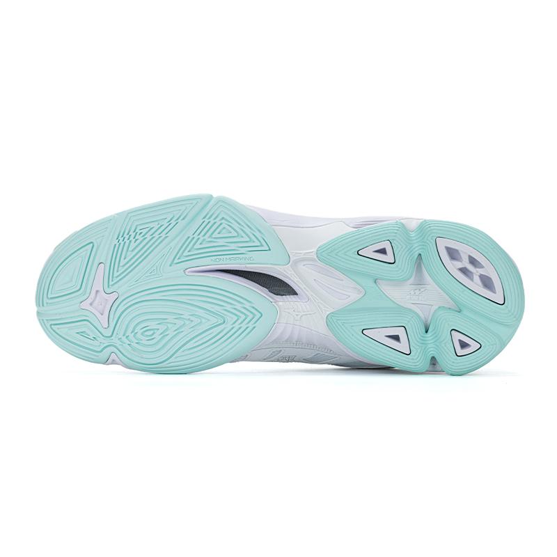 Mizuno  Wave Voltage 2 White Blue Tint Women Sneakers V1GC246045