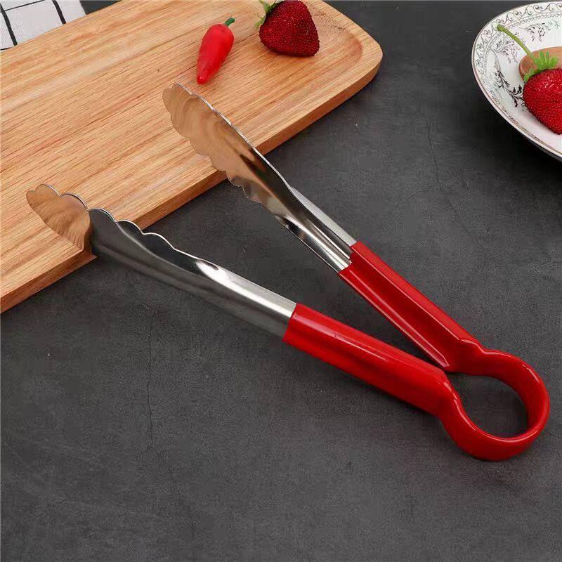 Thickened Stainless Steel Food Tongs for Kitchen, Barbecue, Bread, Steak, Commercial Use, Anti-Scalding, Special for Hot Pot
