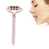Face Beauty Massage Roller Aluminium Alloy Promote Absorption Germanium Manual Roller Pink