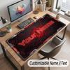 Neon Colorful Theme Customized Mouse Pad Personalized Print Name Text Desk Mat For Home Office Table Decor