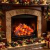 Osterferien Party Dekorationen LED Künstliche Holzkohle Ornamente, Flammlose Fake Lagerfeuer Scheite für Frühling Sommer Warmweiß und Rote Flammen Effekte