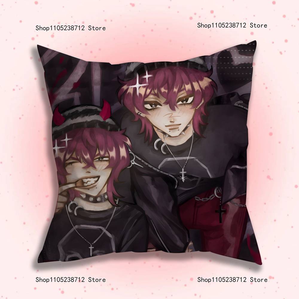 

Game K-Killer C-Chat Ronin Pillow Case Plush Fabric Soft Pillowcase Double Sided Print Sofa Cushion Cover Throw 12x12Inch