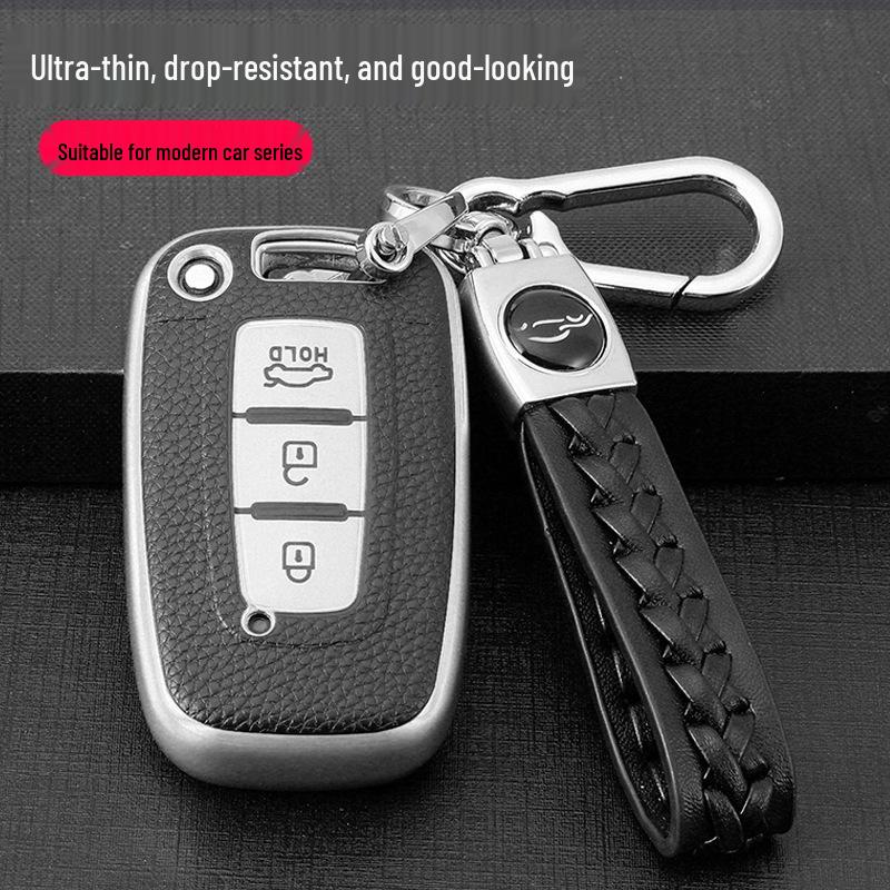 Hyundai Key Case for Santa Fe, Ix35, Festa, Ix25, Elantra, Mistra - Car Buckle Bag Shell.