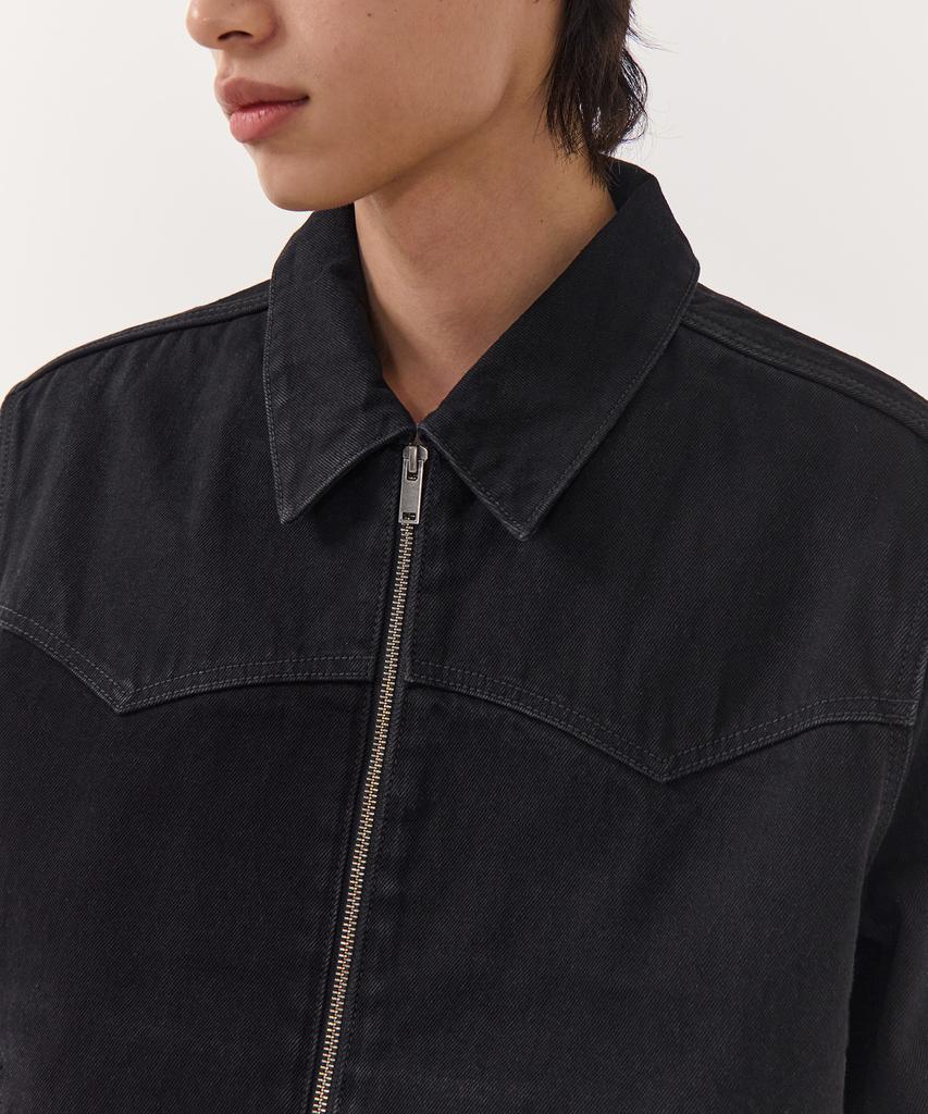 Musinsa Standard Denim Zip-Up Western Jacket [Black]