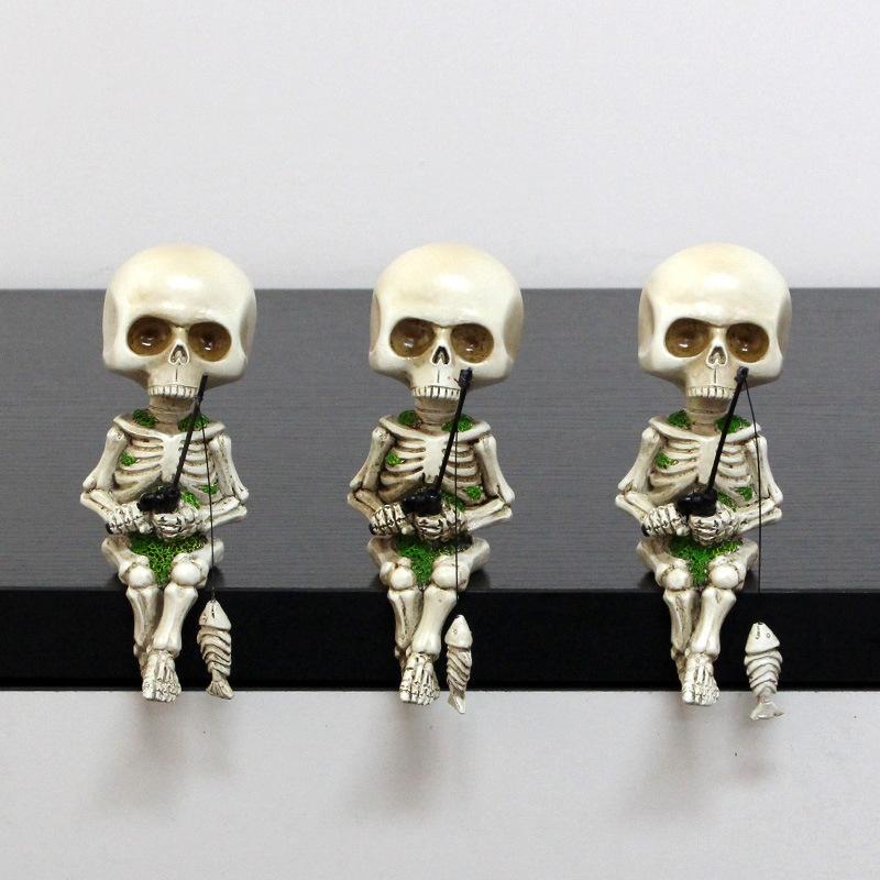 Nová Resin Crafts Halloween Ozdoby na lov lebek Festival duchů Zahrada Zahrada Domácí dekorace