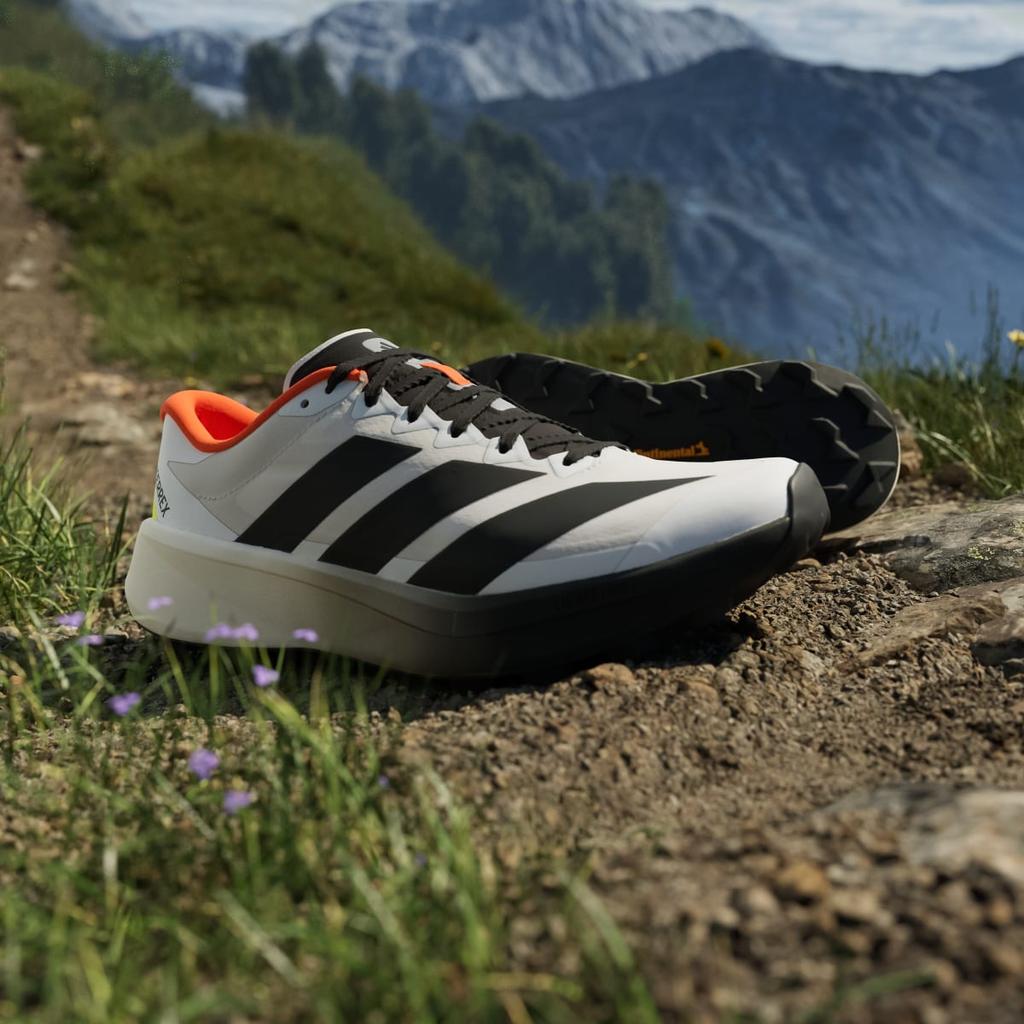 adidas Terre Agravic 4 Trail Running KJ8872 Men's Terrex Sports Shoes Cloud White / Core Black / Semi Impact Orange