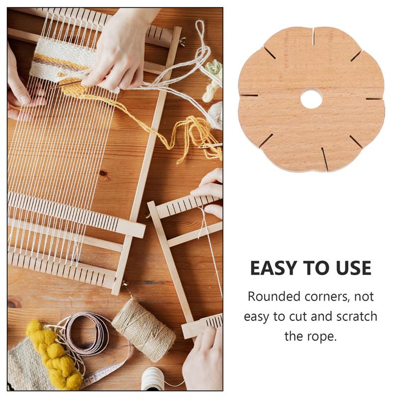 Wooden Rope Braid Round Bracelet Knitting Kumihimo Disc Disk Tray Braided Rope Knot DIY Weaving Jewelry Desgin Board Hand Tool