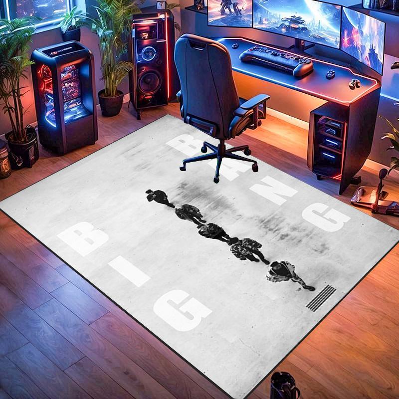 Bold Design: Big Bang Symbolism Carpet Floor Mats Living Room and Bedroom Mats Protective Pad Fashion Room