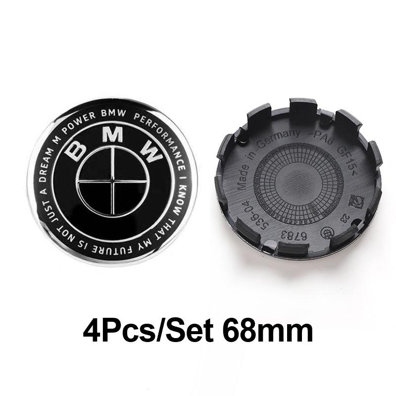 4Pcs 56mm 68mmCar Logo Wheel Center Hub Cap Cover Accessories For BMW iX1 i7 F07 F48 F39 F34 F40 F45 F46 G30 G20 G32 E70 E71 E66
