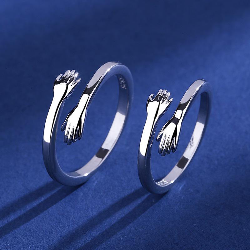 Mori Style Adjustable Couple Rings - Simple Korean Design for Men & Women