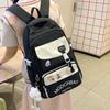 Fashion Contrasting Schoolbag for Women  Large Capacity Junior High School Students Lightweight Backpack for High School Students