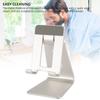 Desk Phone Stand Angle Adjustable Non Slip Base Metal Cell Phone Desk Holder for Reading Live Stream