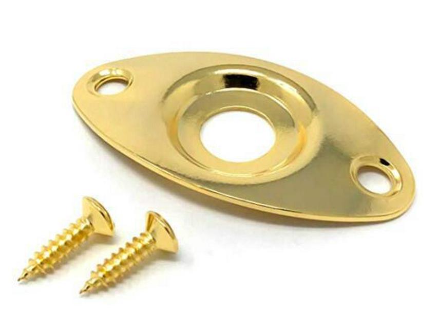 Electric Guitar DIY Bass Accessories Cat's Eye Jack Iron Plate Socket Interface Fixing Plate