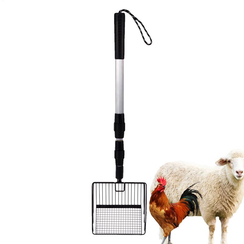 Chicken Coop Scooper Stretchable Chicken Coop Cleaning Tools Poop Shovel For Separating Poop And Debris Chicken Coop Accessories