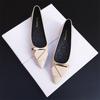 Ladies Footwear Pointed Toe Office Black Slip-on Women's Flat Shoes Cheap Liquidation A Popular Shoe Comfortable and Elegant Non