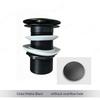Bathroom Sink Stopper Washbasin Pop Up Drain Plug Cover Waste Pipe Drainer With Or Without Overflow For Bath Accessories