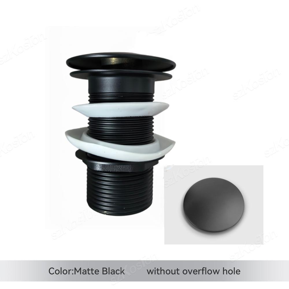 Bathroom Sink Stopper Washbasin Pop Up Drain Plug Cover Waste Pipe Drainer With Or Without Overflow For Bath Accessories