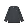 Trendy Hong Kong Letter Print Unisex Retro Loose Long Sleeve Hip-Hop T-Shirt