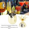 Pineapple Cup with Lid 500ml Stainless Steel Drinking Glasses Reusable Easy To Clean Versatile Tumbler Cup for Bar Party