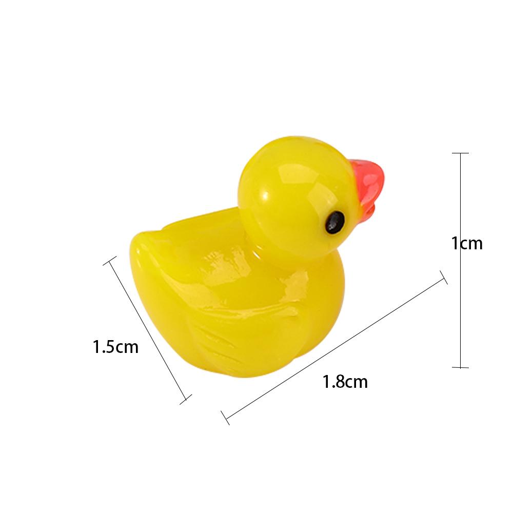 Home Garden Resin Crafts Animals Fairy Yellow ducklings Miniature Figurine Ornaments