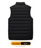 Men's Autumn/Winter Lightweight Down Vest with Stand-Up Collar - Large Size, Loose Fit