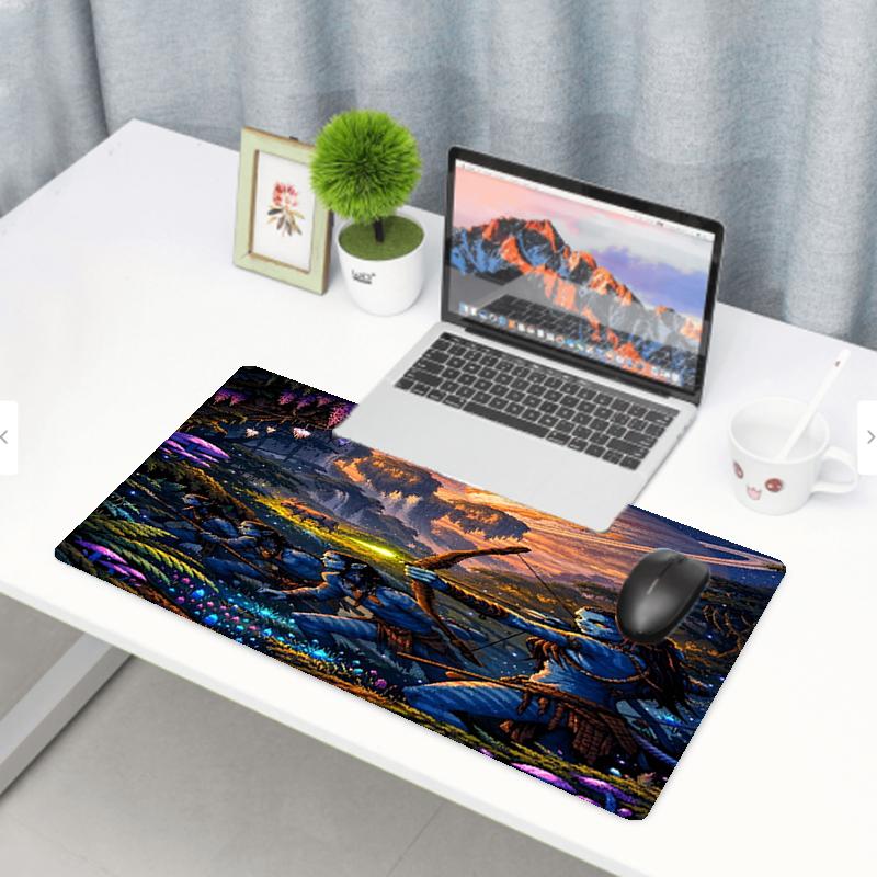Tappetino per Mouse con Stampa Avatar, Tappetino Antiscivolo per Tastiera da Scrivania, per PC Laptop Gaming Lavoro Uso Quotidiano, Fantastico Regalo Sorpresa per Festival