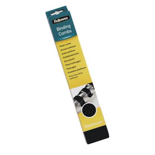 Fellowes 21 Ringer Runde Bindingskammer Svart (19mm 100pk)