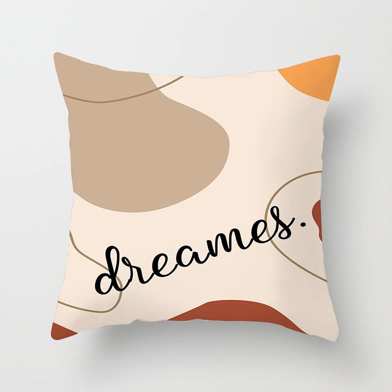 Nordic Simple Abstract Line Drawing Polyester Cushion Cover Decorative Pillowcase Modern Living Room Sofa Pillow