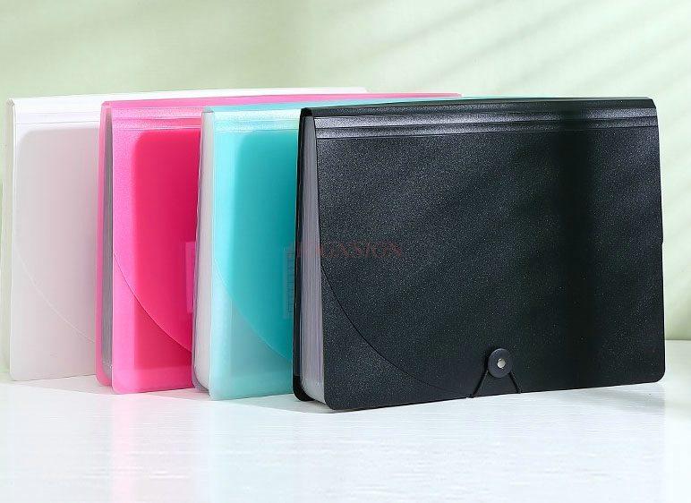 A4 Handheld Folder Organ Bag Large Capacity 36 Layer Data Book Student Exam Paper Clip Can Be Vertically Stored and Classified
