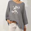IHUASU Women's Fashion Casual Long Sleeve O-Neck Blouses & Shirts Elegant