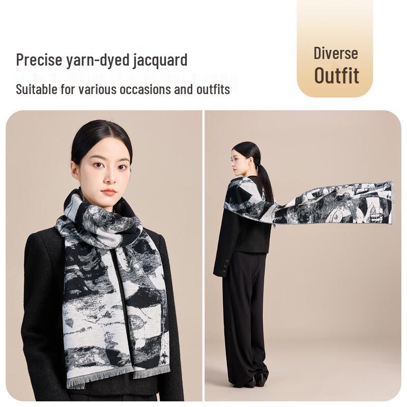 JIUMU Women's 100% Mulberry Silk Velvet Scarf