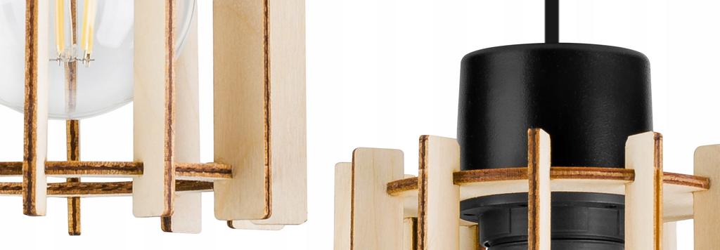 MODERN WOODEN LED CEILING HANGING LAMP