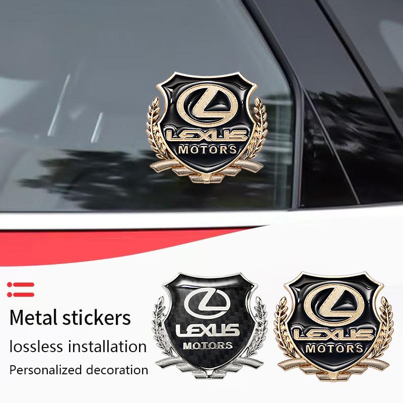 3D Metal Car Emblem Badges Sticker Car Window Sticker For Lexus RX330 IS250 Ct200h ES300h RX350 IS300h NX300h Automotive Styling