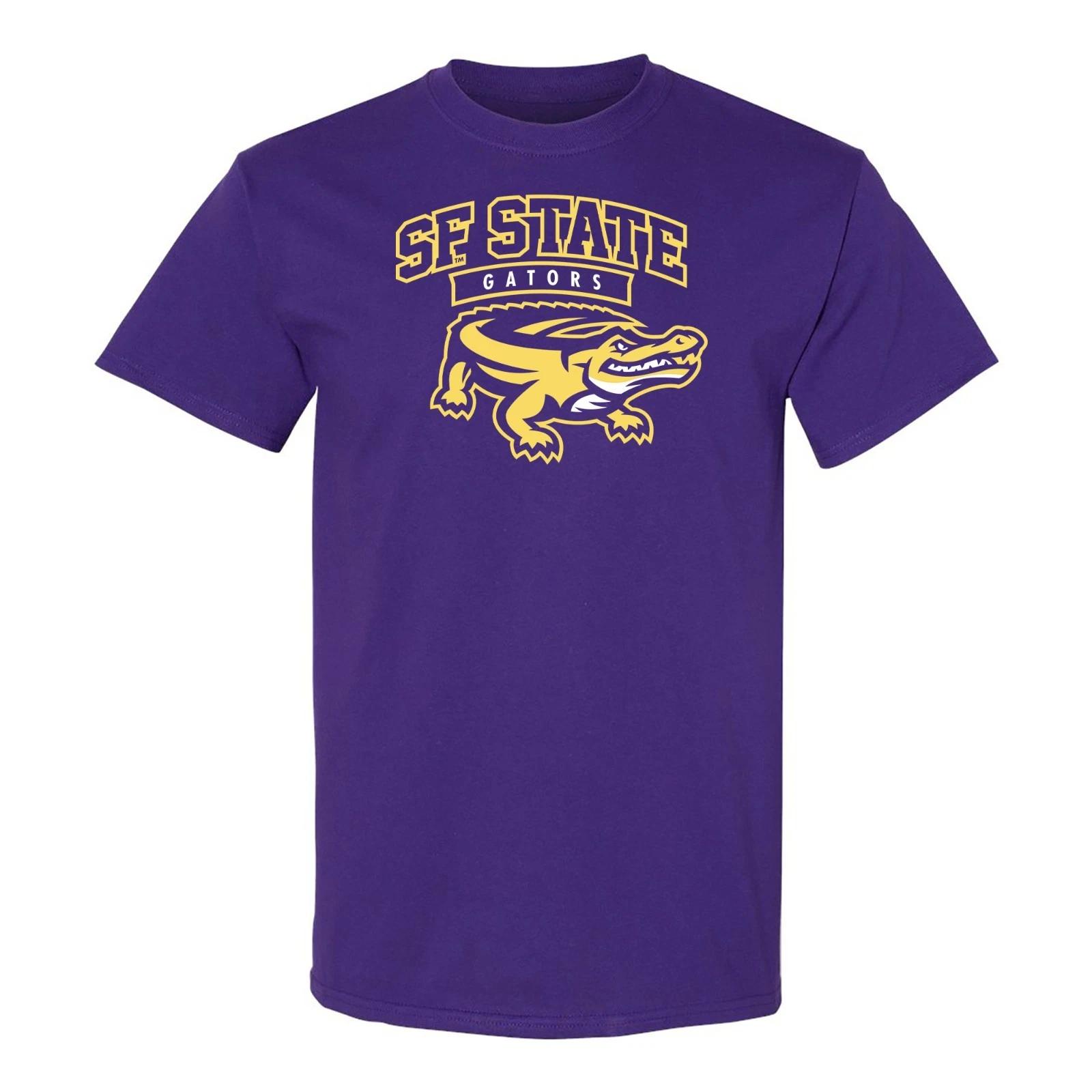 San Francisco State University Gators Arch Logo T-Shirt - Purple 3XL