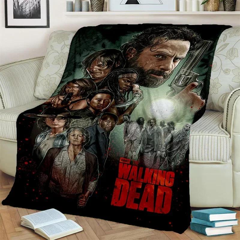 3D Horror TV The Walking Dead TWD Blanket,Soft Throw Blanket for Home Bedroom Bed Sofa Picnic Travel Office Cover Blanket Kids